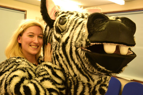 Earning her stripes - Pebleys Alex Theobald as Zac the Zebra ...